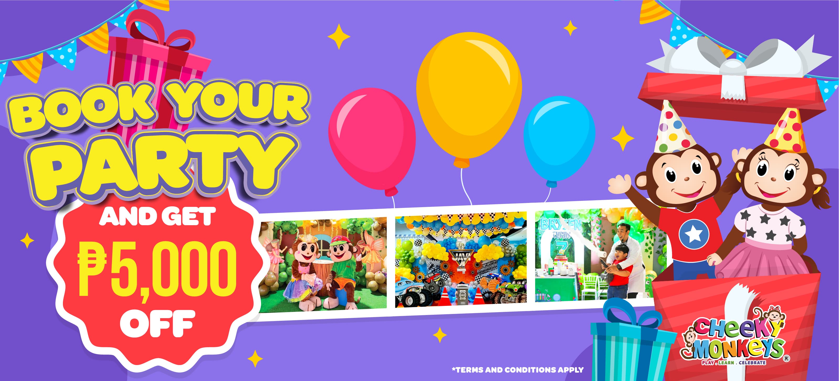 Book your party and get 5000 off